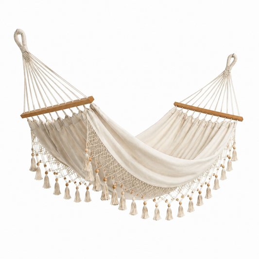 Amaca in Cotone Beige con Nappe