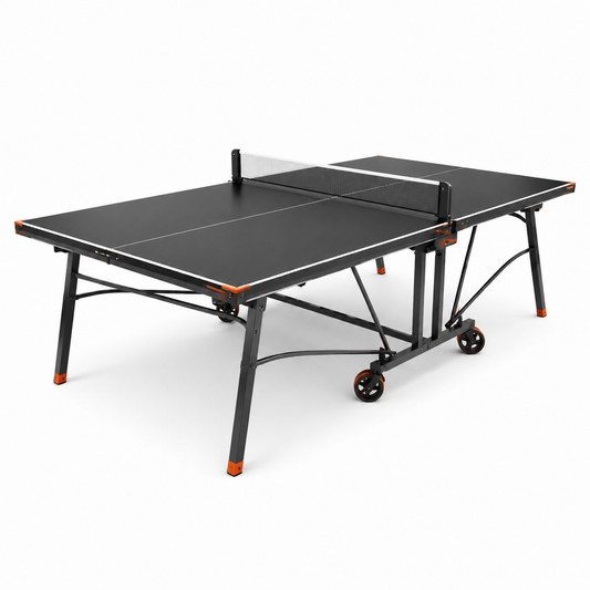 Tavolo da Ping Pong Pieghevole 274x152.5x76 cm Acciaio Nero